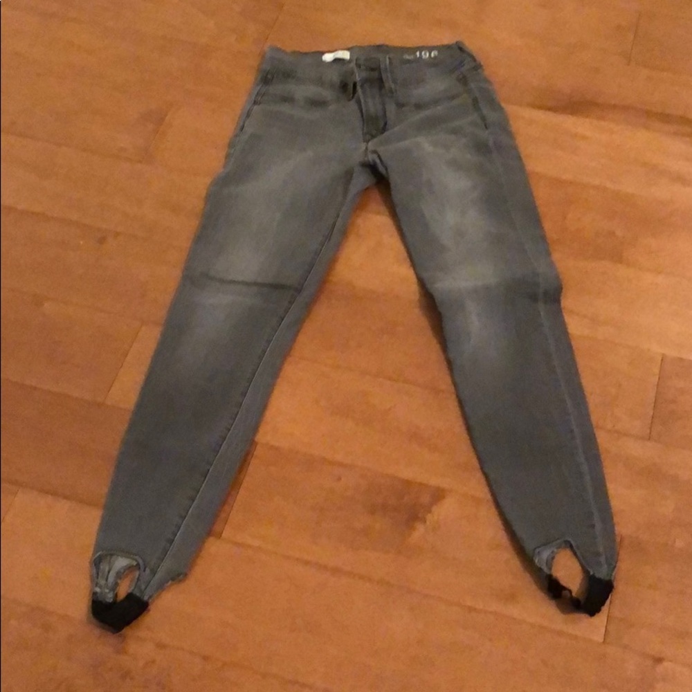 Gap faded gray legging jean 28/6a with stirrups